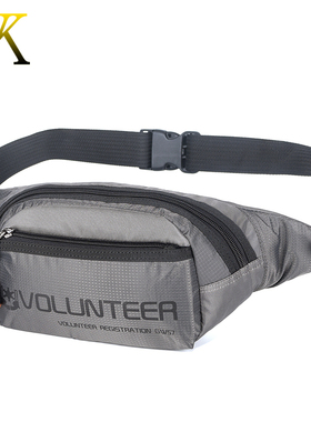 原创高档运动腰包男斜挎小背包户外休闲防水帆布小腰间包斜肩小包