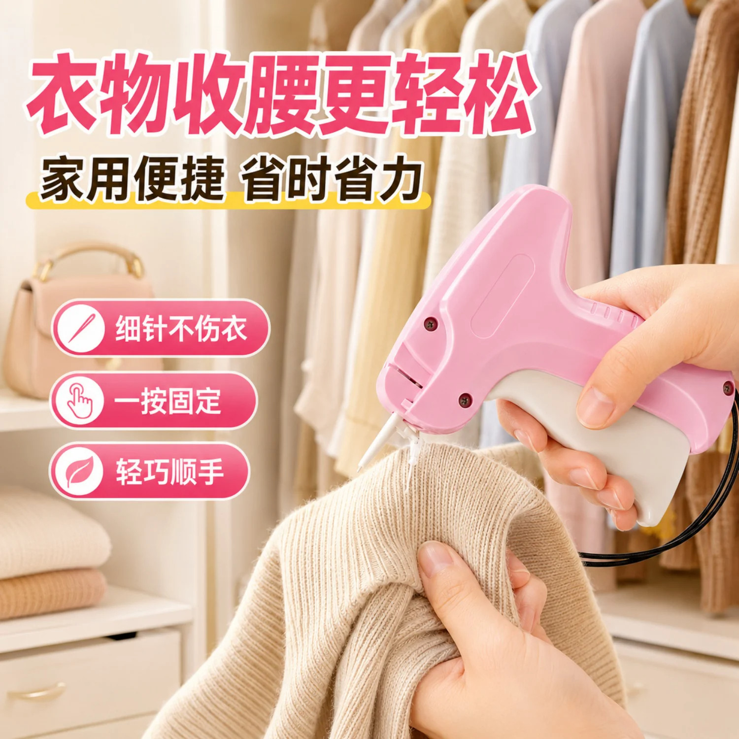 细针标签枪服装吊牌通用改尺码