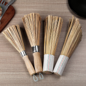 天然竹刷厨房用刷不易沾油刷子清洗酒店用清洁刷饭店锅刷长柄神器