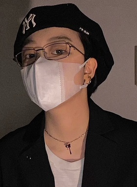 斯文禁欲系金丝眼镜长方形窄框日系男女生平光镜可配近视防蓝光潮