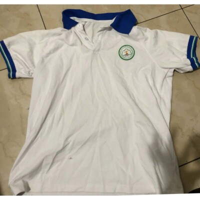 四川省白色翻领polo衫校服峨边中学裤子校服同款来图定制