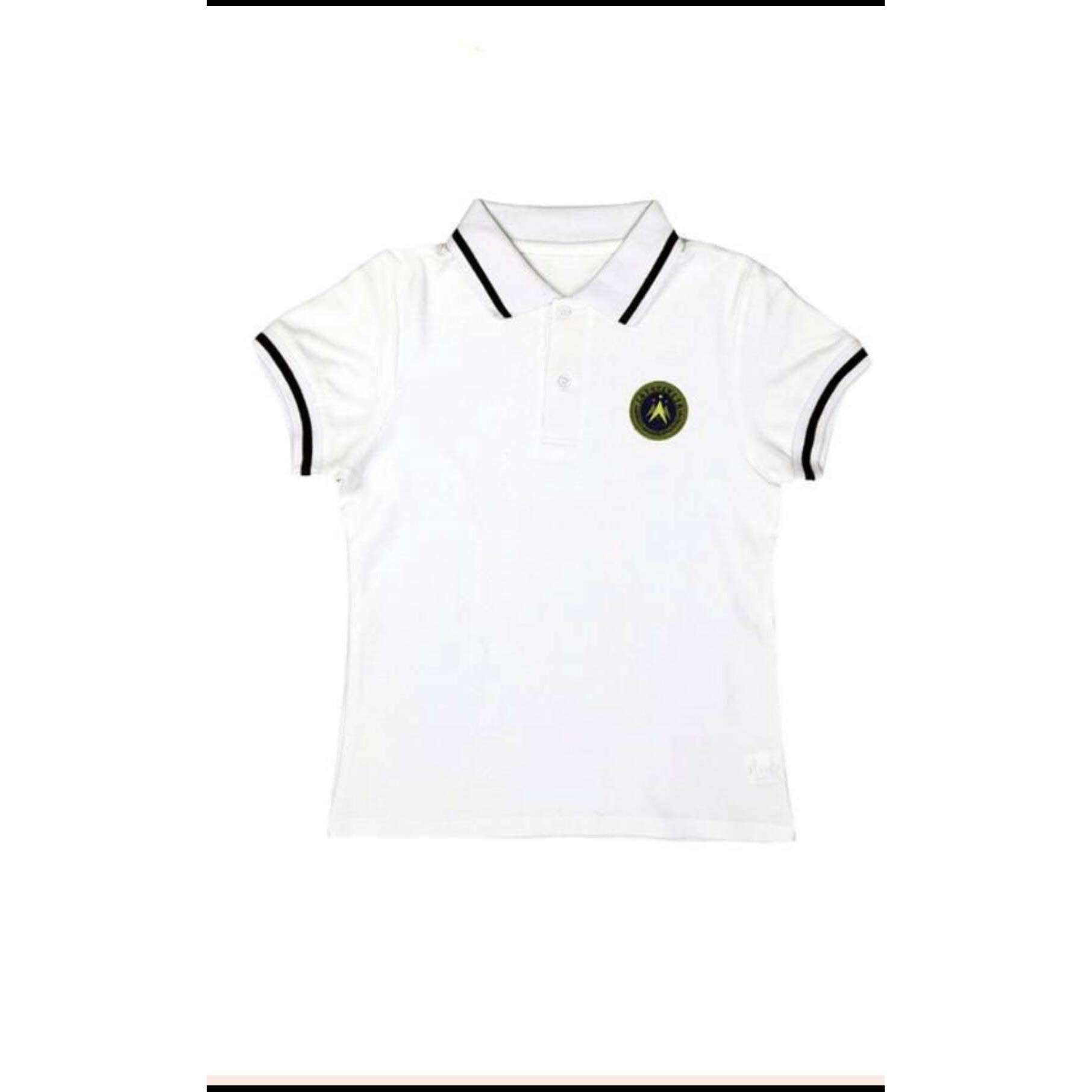 上海明星小学短袖同款短袖白色polo衫校服同款定制