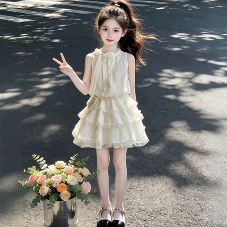 女童连衣裙夏薄款高级感2026新款今年流行爆款裙子夏天超好看夏季图片