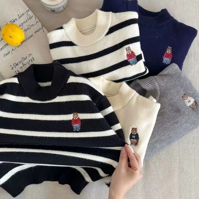 男童一体绒加厚毛衣2025秋冬