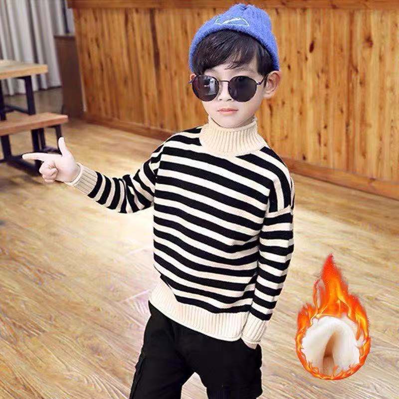 秋冬款高领套头加厚针织打底衫