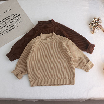 儿童春秋2025针织毛衣宽松打底衫