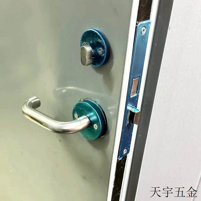 逃生锁芯全套不锈钢配件防火锁体通道门锁消防门锁安全防火锁过道图片