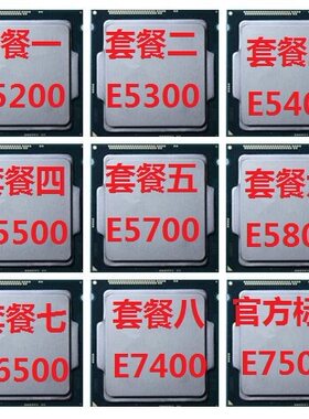 Intel奔腾双核E5200E5300E5400E5500E5700E5800 E6500 E7400E7500