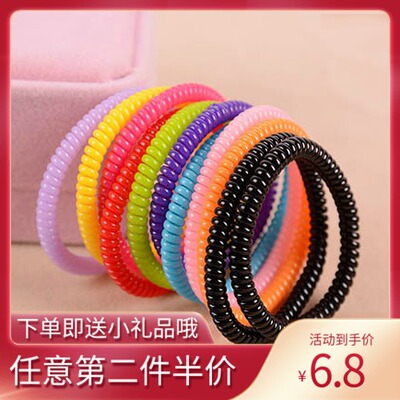 发圈发绳橡皮筋细款电话线