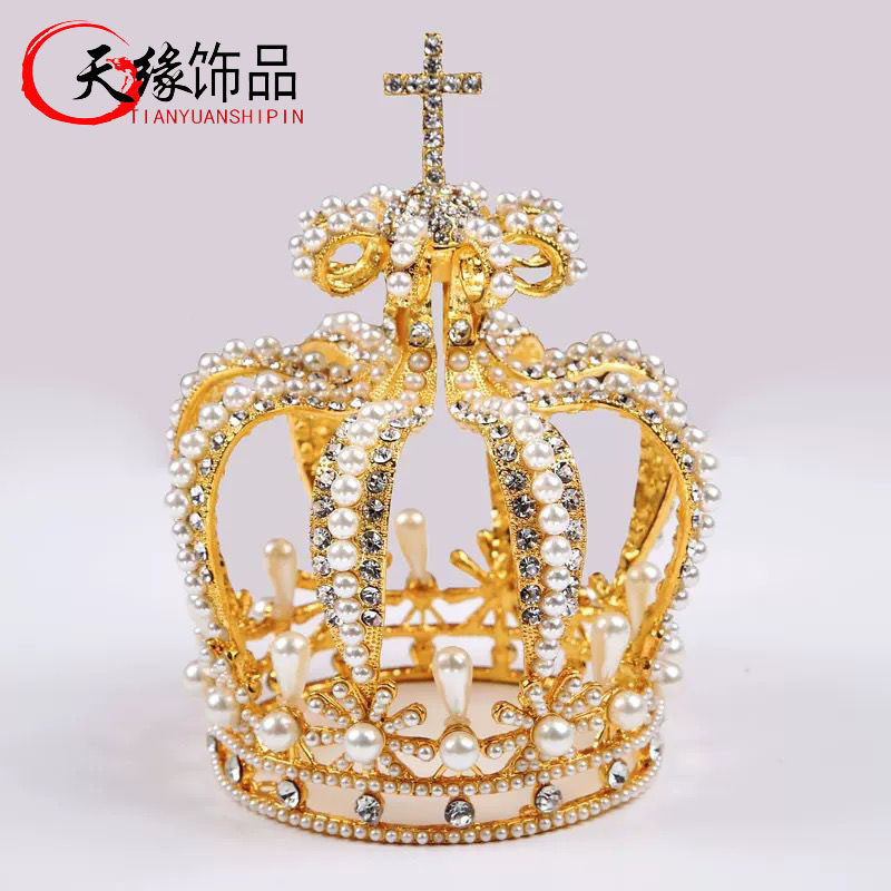 巴洛克皇冠头饰大气女国王王冠