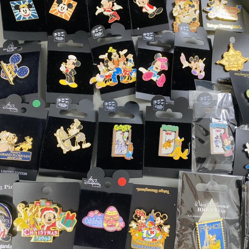 日本绝版正品 米奇米妮高飞布鲁托 东迪 徽章胸针胸章