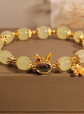 新中式兔子手链女高级感学生手串