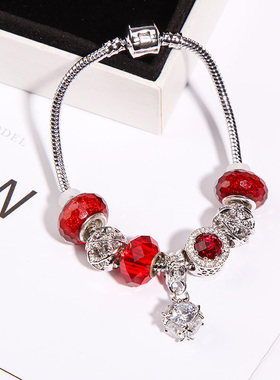 韩版气质简约个性百搭女水晶珠