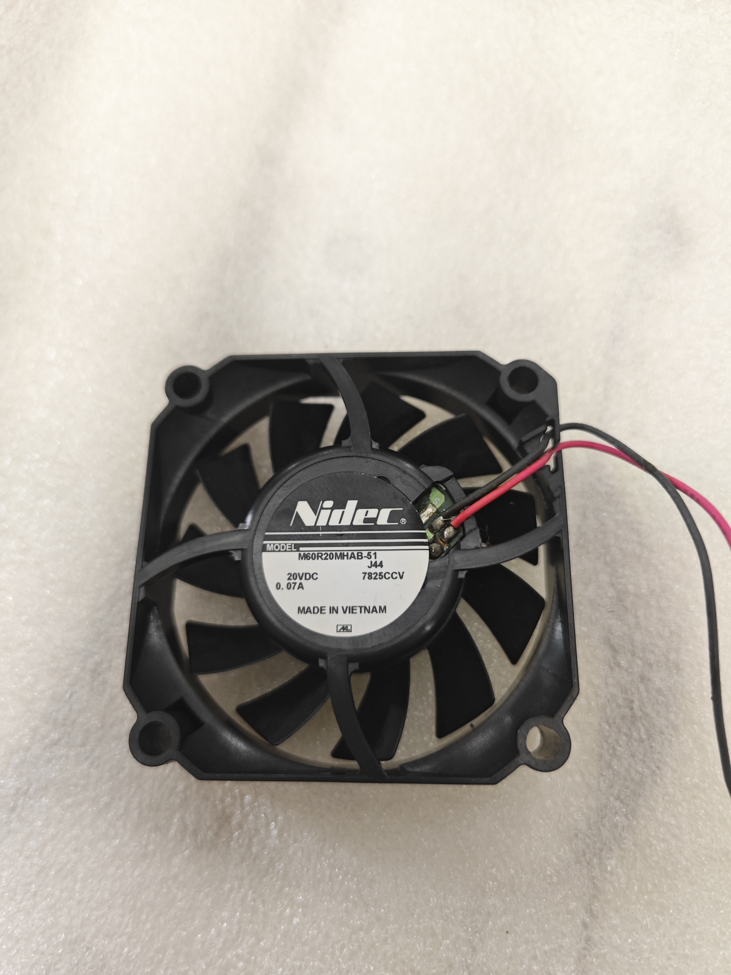 东芝电饭煲配件风扇20VDC 0 07A拆机件