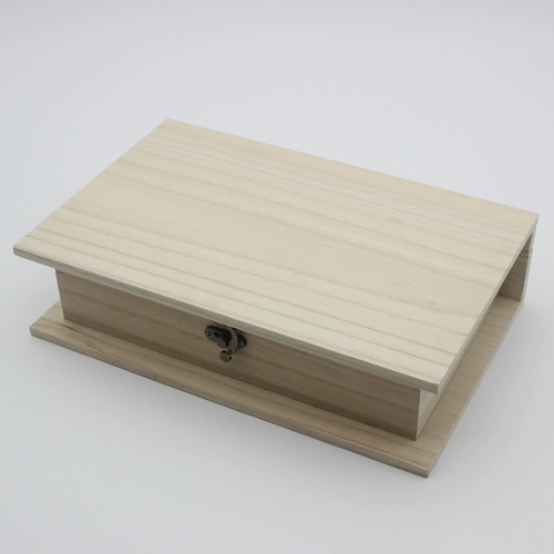 Деревянная флип-коробка для книг, креативная коробка для хранения книг, коробка для сбора книг, настольные украшения, упаковка для ювелирных изделий, подарочная коробка