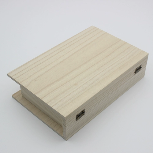 Деревянная флип-коробка для книг, креативная коробка для хранения книг, коробка для сбора книг, настольные украшения, упаковка для ювелирных изделий, подарочная коробка