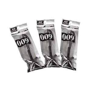 得力4支装 中性笔粘桌笔台笔固定签字笔固定笔柜台桌面可粘贴带绳签字笔办公用品粘在桌子上的笔银行笔柜台笔