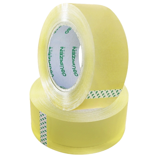 得力高透明6卷装 30203品正系列大号高透明封箱胶带 48mmx100y码高粘度包装打包6.0宽大卷胶带封箱办公胶带