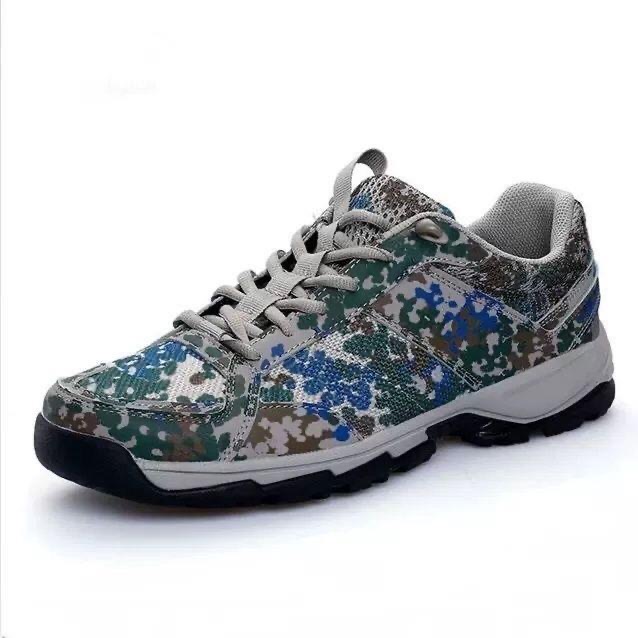 3554新款迷彩作训鞋男春季胶鞋超轻跑步运动鞋体能训练鞋劳保鞋