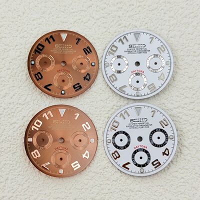 VK63高品质29.5MM迪三眼夜光表盘