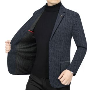 新款 休闲商务单西装 中年男士 时尚 潮 西服上衣春秋外套男装 2026春季
