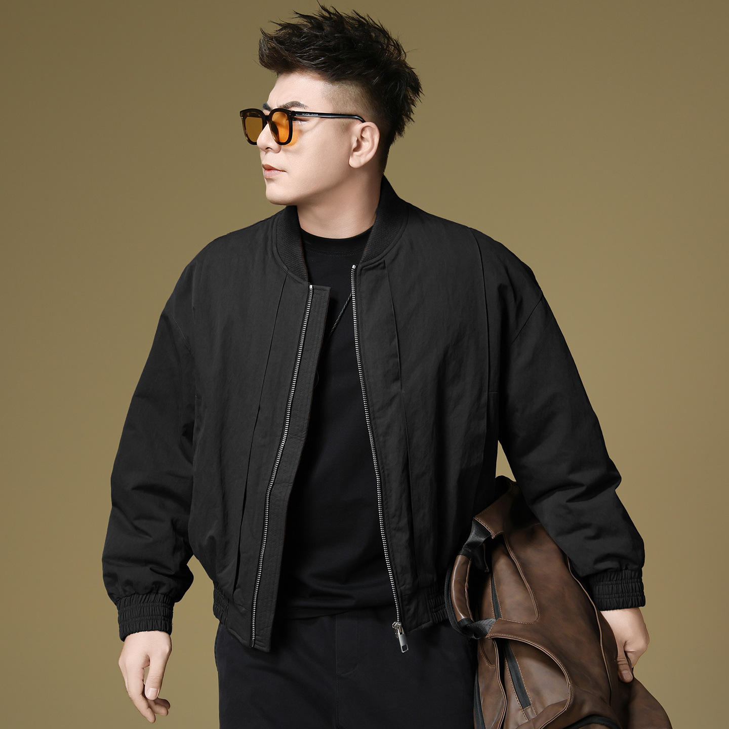 2025冬季新款男90白鸭绒棒球领加厚羽绒服外套D228-7023P350控