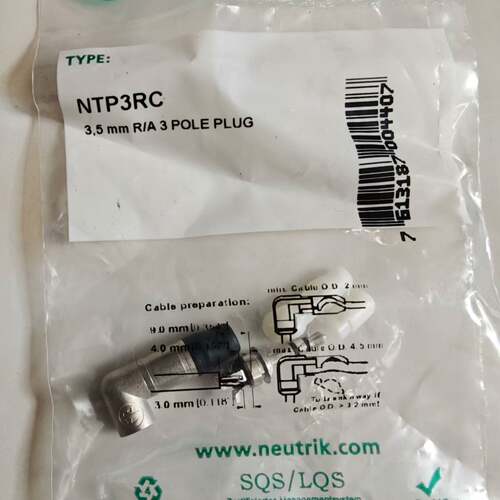 可议价NEUTRIK NTP3RC 3.5