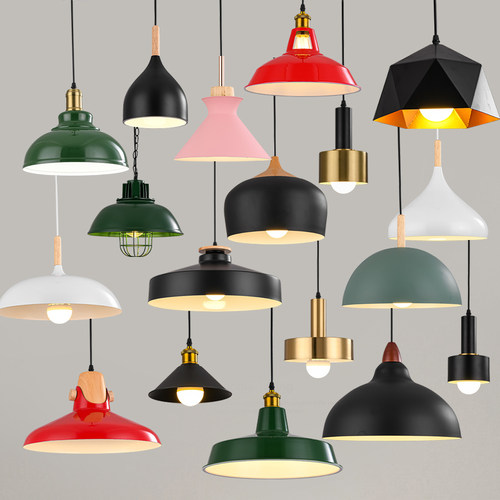 简约现代工业风吊灯创意个性餐厅奶茶店餐饮店铺商用装饰灯具灯罩