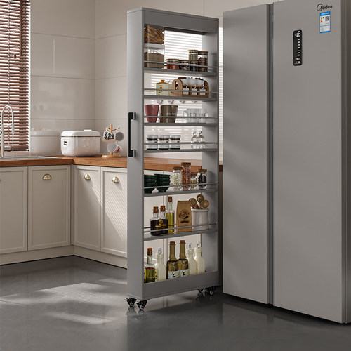 现代卫浴蜂窝铝厨房置物架夹缝柜