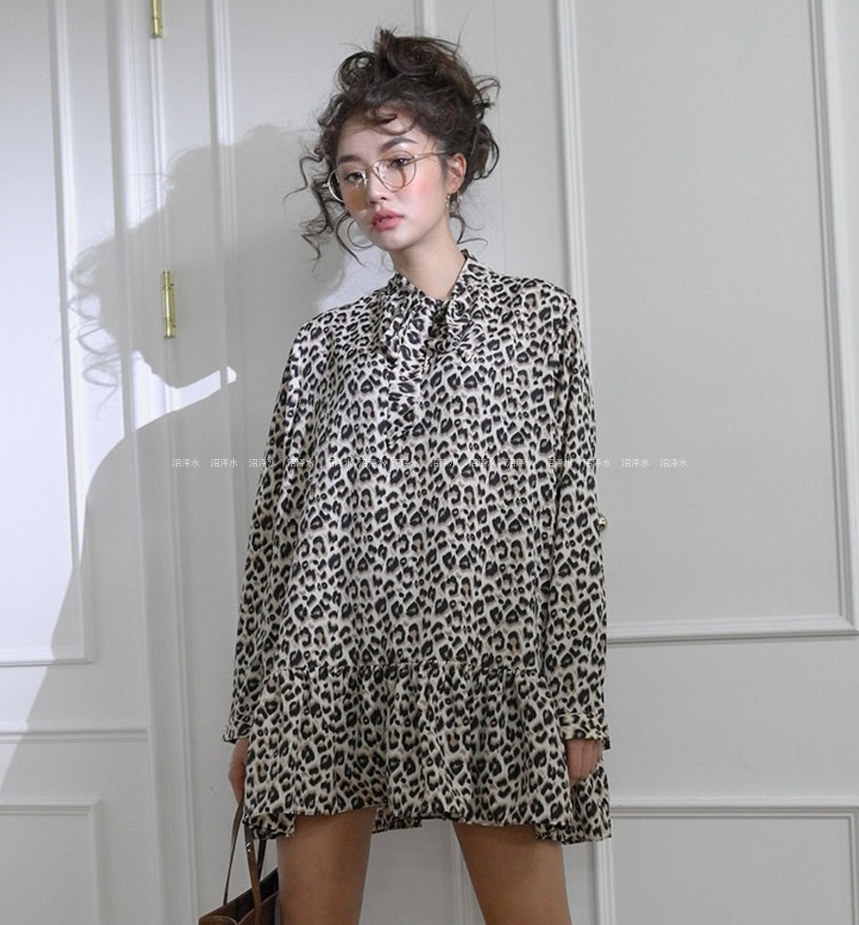 狂野个性stylenanda洛丽塔系列 豹纹印花 娃娃连衣裙