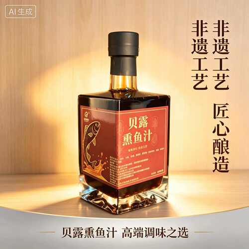 贝露熏鱼汁高端菜专用甜鲜可用作烤菜熏鱼脆皮牛肉