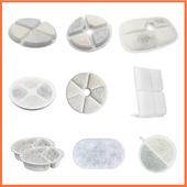 小佩滤芯小花宠物饮水机滤芯多款 通用过滤棉小甜橙滤棉配件4片装