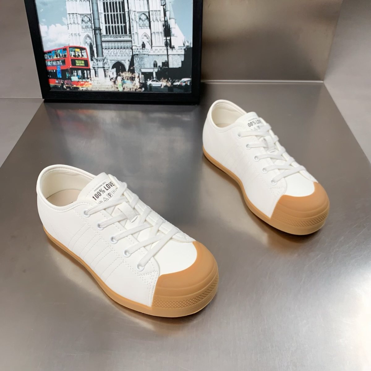 真皮韩版拼色德训鞋女2026春季新款软底系带休闲运动鞋平底板鞋潮,流行男鞋,德训鞋,淘宝优惠券,粉丝福利购,淘宝优惠卷