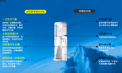 全新5100卓玛泉桶装水常温饮水机