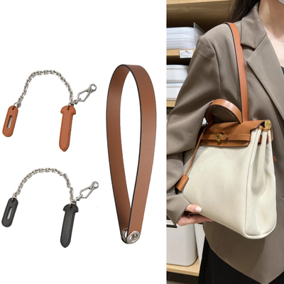 适用mini herbag插片链条锁扣真皮替换包带腋下肩带配件31插销39