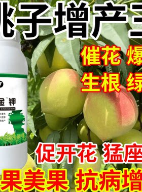 桃子增产王九千金果树蔬菜花卉保花保果促开花美果生根绿叶叶面肥