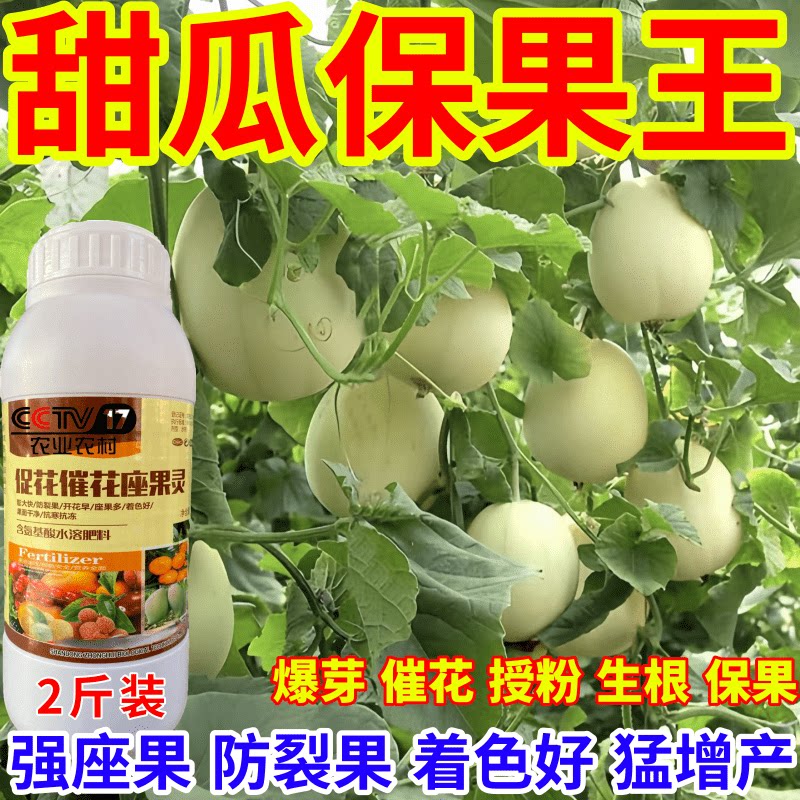 甜瓜保果王催花促花强座果防三落瓜果蔬菜果树作物保花保果叶面肥