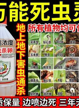 万能死虫灵虫红蜘蛛地蛆虫食心虫果树蔬菜花卉杀虫杀卵农药杀虫剂