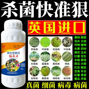 杀菌快准狠毒灵果树蔬菜花卉杀菌剂锈病炭疽病叶斑病霜霉病叶斑病