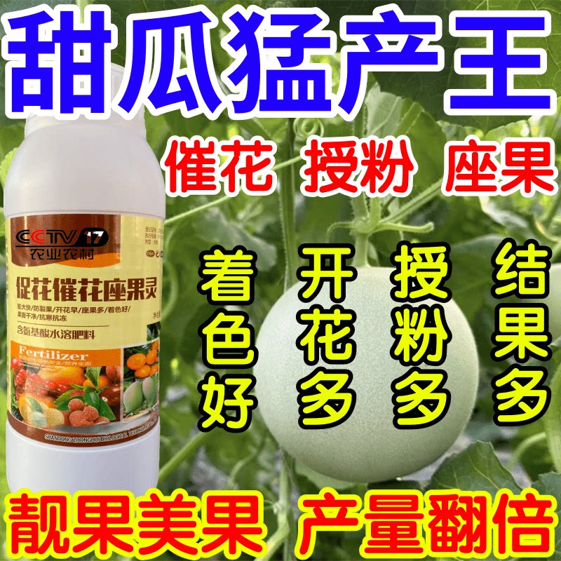 甜瓜猛产王催花授粉靓果座果精防落素果树瓜果蔬菜授粉膨大叶面肥