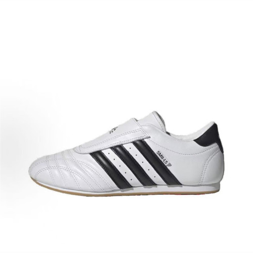 adidas Taekwondo 跆拳道鞋 低帮 训练鞋 休闲鞋 女款 白黑JQ4774