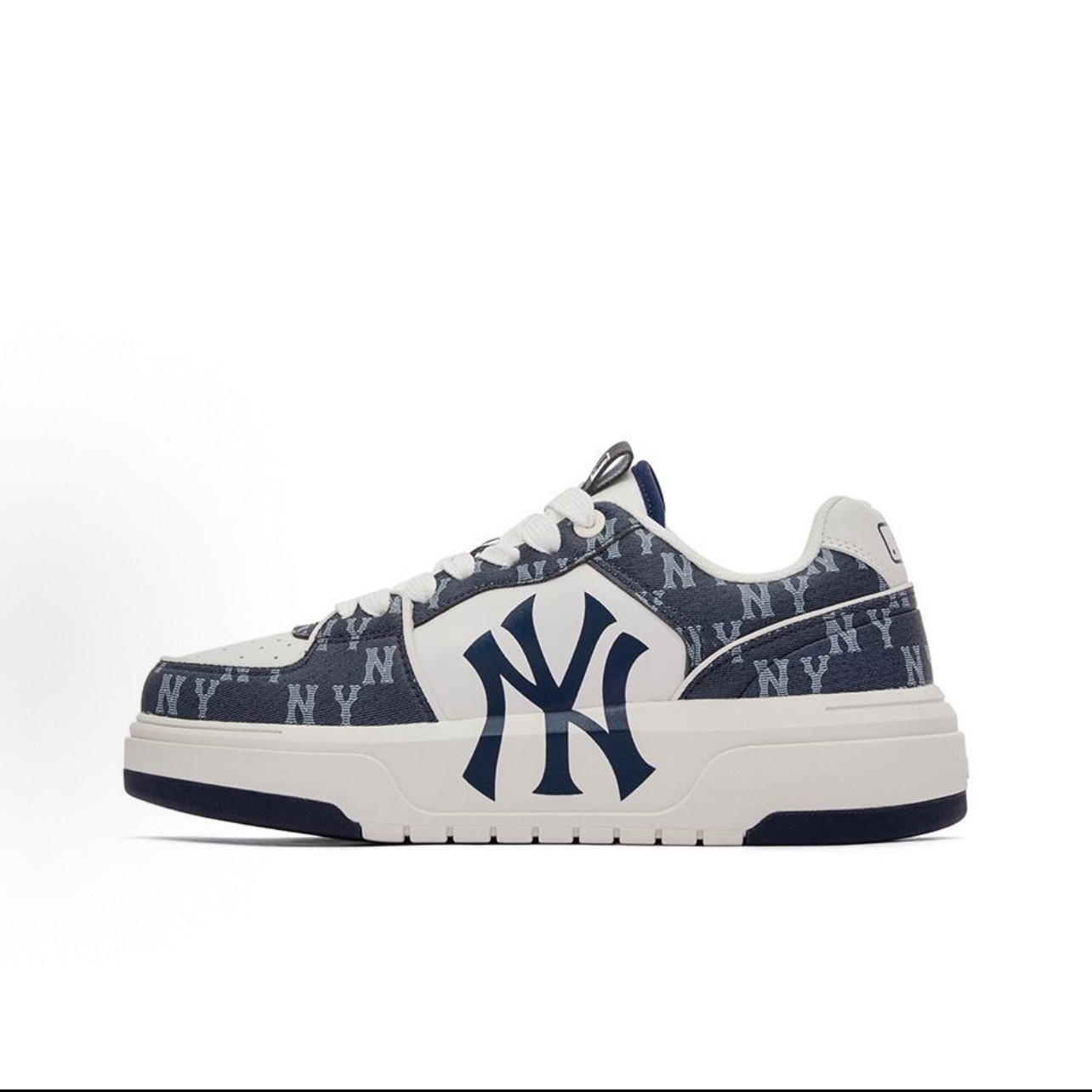 MLB复古老花厚底低帮板鞋增高NY学长鞋男女情侣3ASXCLD4N-50NYS,运动鞋new,板鞋,淘宝优惠券,粉丝福利购,淘宝优惠卷