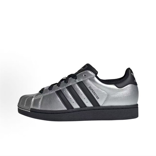 adidas Superstar 2 贝壳头二代 复古潮流 板鞋 女款 银黑IH1599