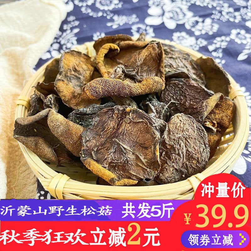 山东沂蒙松菇500g新鲜干货山蛾子晒干菌菇粘团子松蘑炖鸡蘑菇松蛾
