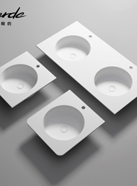 corde柯的人造石艺术盆丽耐一体盆定制窄大盆浴室洗脸洗手台弧面