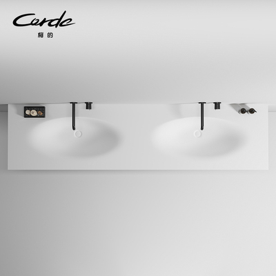 corde柯的人造石艺术盆丽耐一体盆定制窄大盆浴室洗脸洗手台弧面