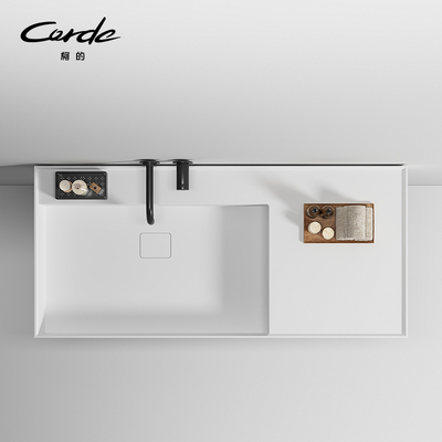 corde柯的人造石杜邦可丽耐一体盆定制窄大盆浴室洗脸洗手衣盆JOT