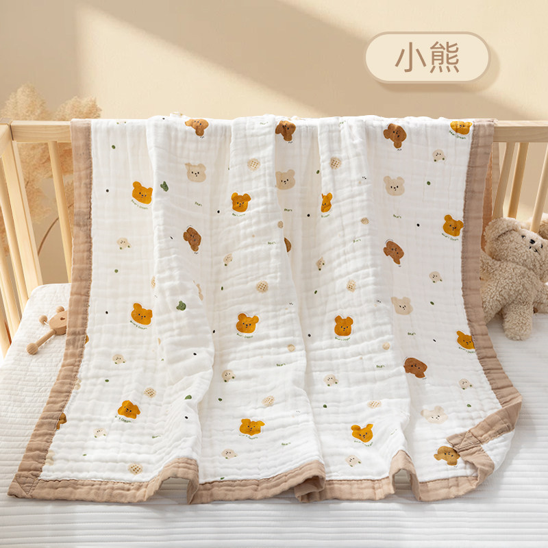 柔蘊全棉六層紗布嬰兒浴巾紗布毯