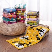 四层纱布童巾纯棉卡通清新吸水小毛巾柔软透气亲肤幼儿园儿童擦脸