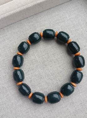 全新拍卖捡漏 精致包邮新疆和田玉青玉路路通手串男女款玉石手链